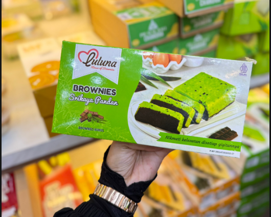 Brownies Srikaya Pandan Luluna